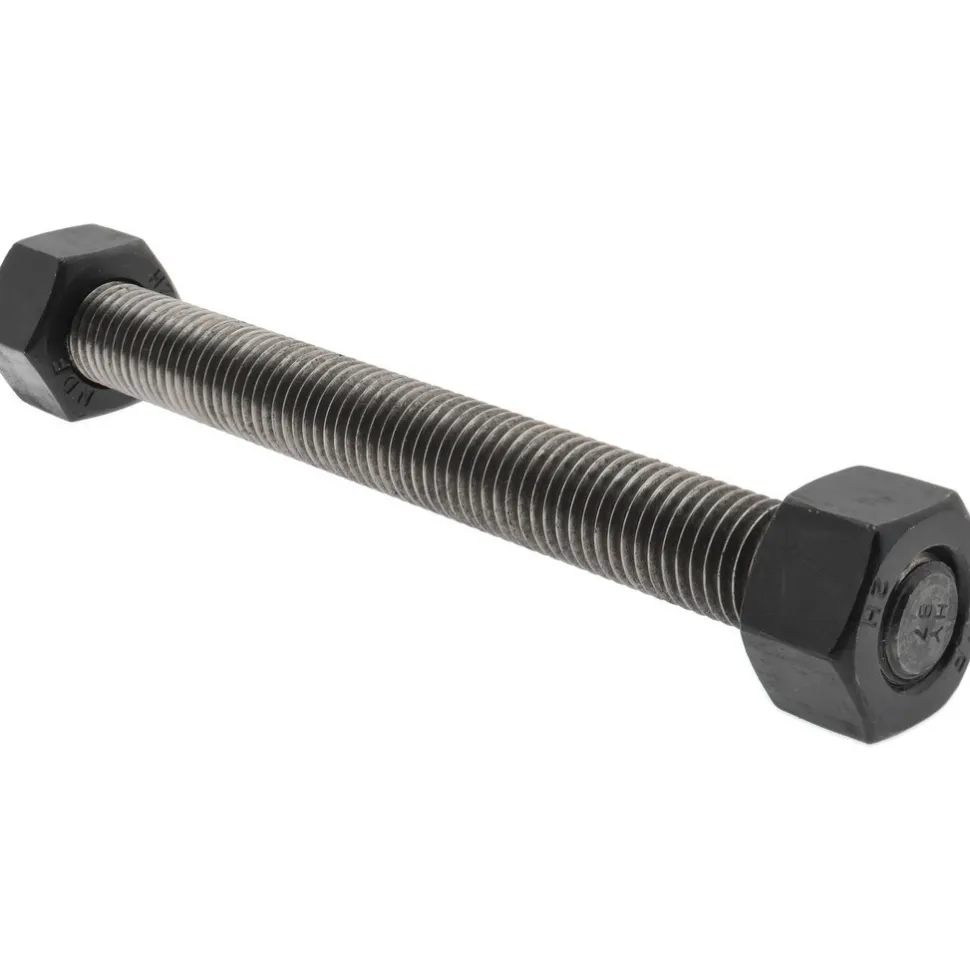 3/4-10, 7-3/4" Long, Uncoated, Steel, Fully Threaded Stud with Nut