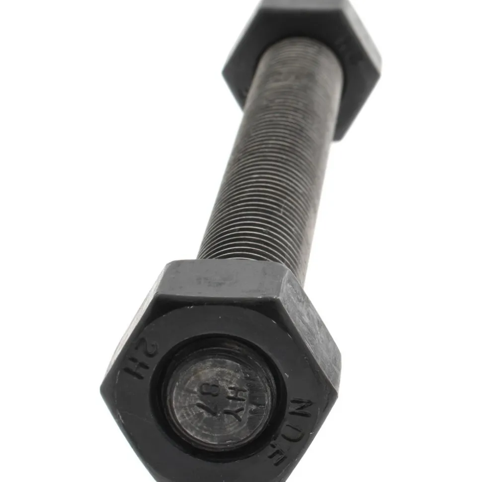 3/4-10, 7-3/4" Long, Uncoated, Steel, Fully Threaded Stud with Nut