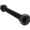 3/4-10, 7-1/2" Long, Uncoated, Steel, Fully Threaded Stud with Nut