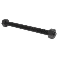 3/4-10, 10-1/4" Long, Uncoated, Steel, Fully Threaded Stud with Nut
