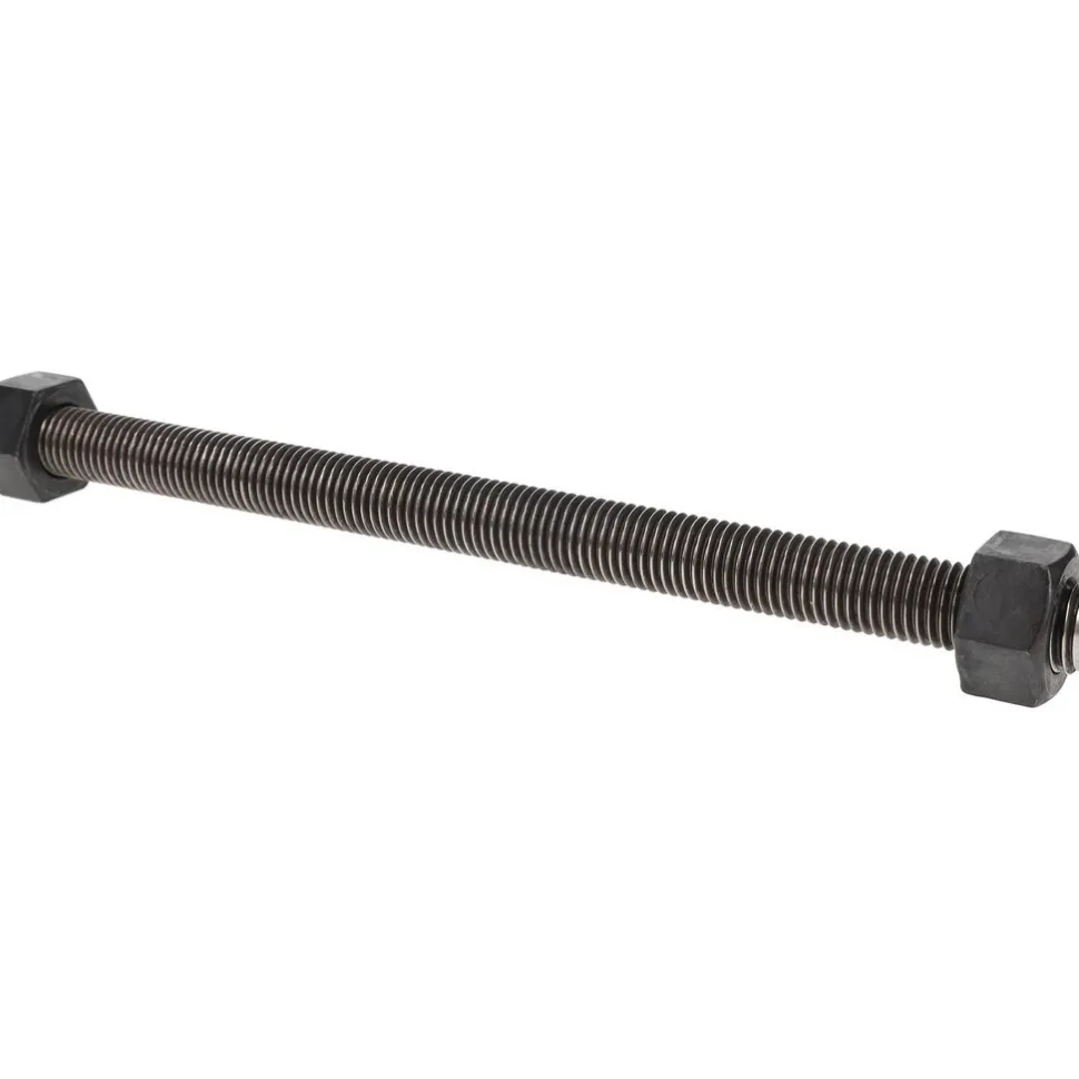 3/4-10, 11-1/4" Long, Uncoated, Steel, Fully Threaded Stud with Nut