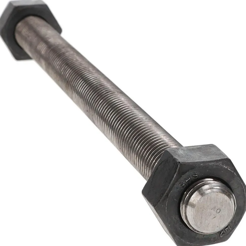3/4-10, 11-1/4" Long, Uncoated, Steel, Fully Threaded Stud with Nut