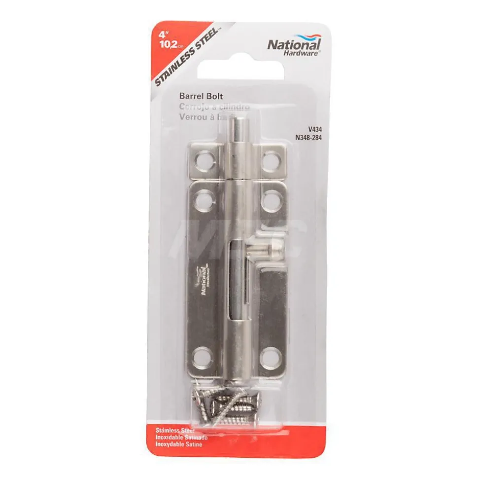4" Long, 1.53" Wide Barrel Bolts
