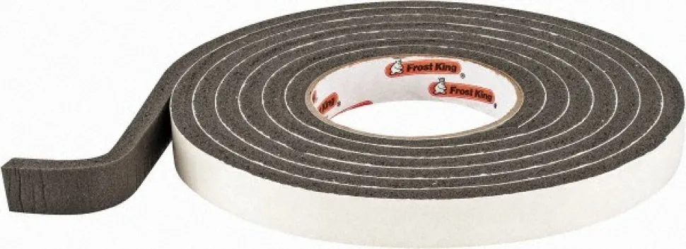 10' Long x 3/4" Wide, High Density Foam Tape Weatherstripping