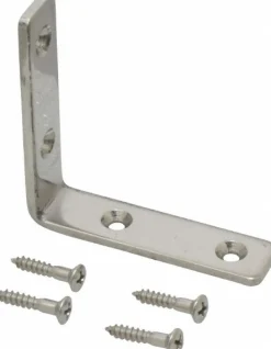 2-13/32" Long x 19/32" Wide, 18-8 Stainless Steel, Corner Brackets