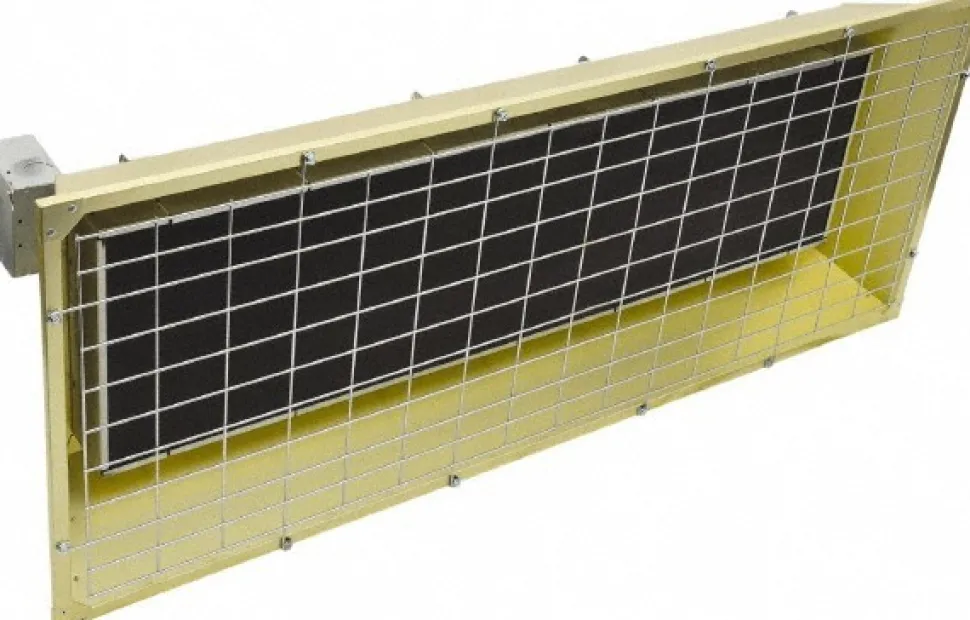 12" Long x 24" Wide x 56" High, 480 Volt, Infrared Suspended Heater