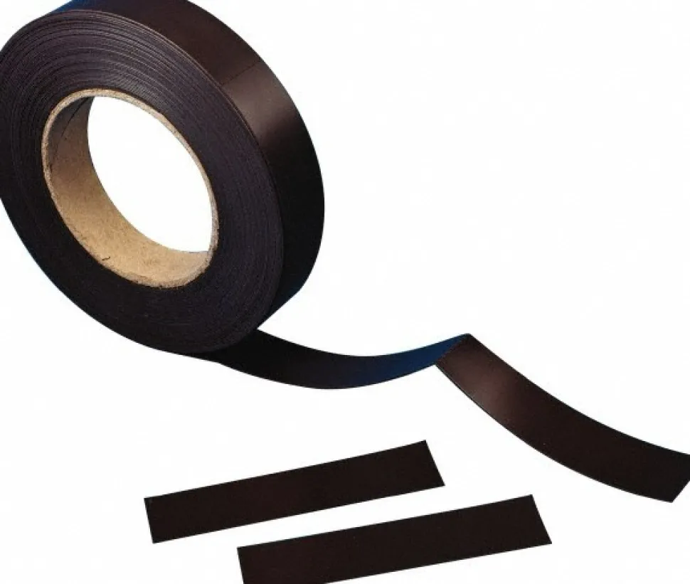600" Long x 1" Wide x 0.03" Thick Flexible Magnetic Rectangular Strip