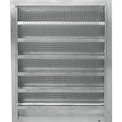 Louvers: Type: Galvanized, Intake or Exhaust, Adjustable Width; Depth (Inch): 4; Height (Inch): 14