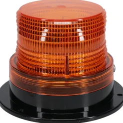 Low Profile Mini Strobe Light: Amber, Surface Mount, 12 to 48VDC