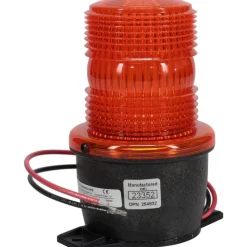Low Profile Mini Strobe Light: Amber, T-Mount Mount, 12 to 48VDC