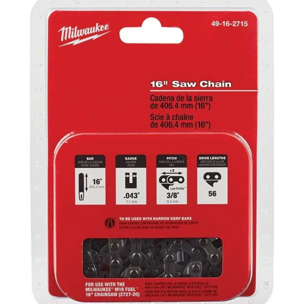 16" 3/8" LOW PROFILE™ Pitch, .043" Gauge Saw Chain