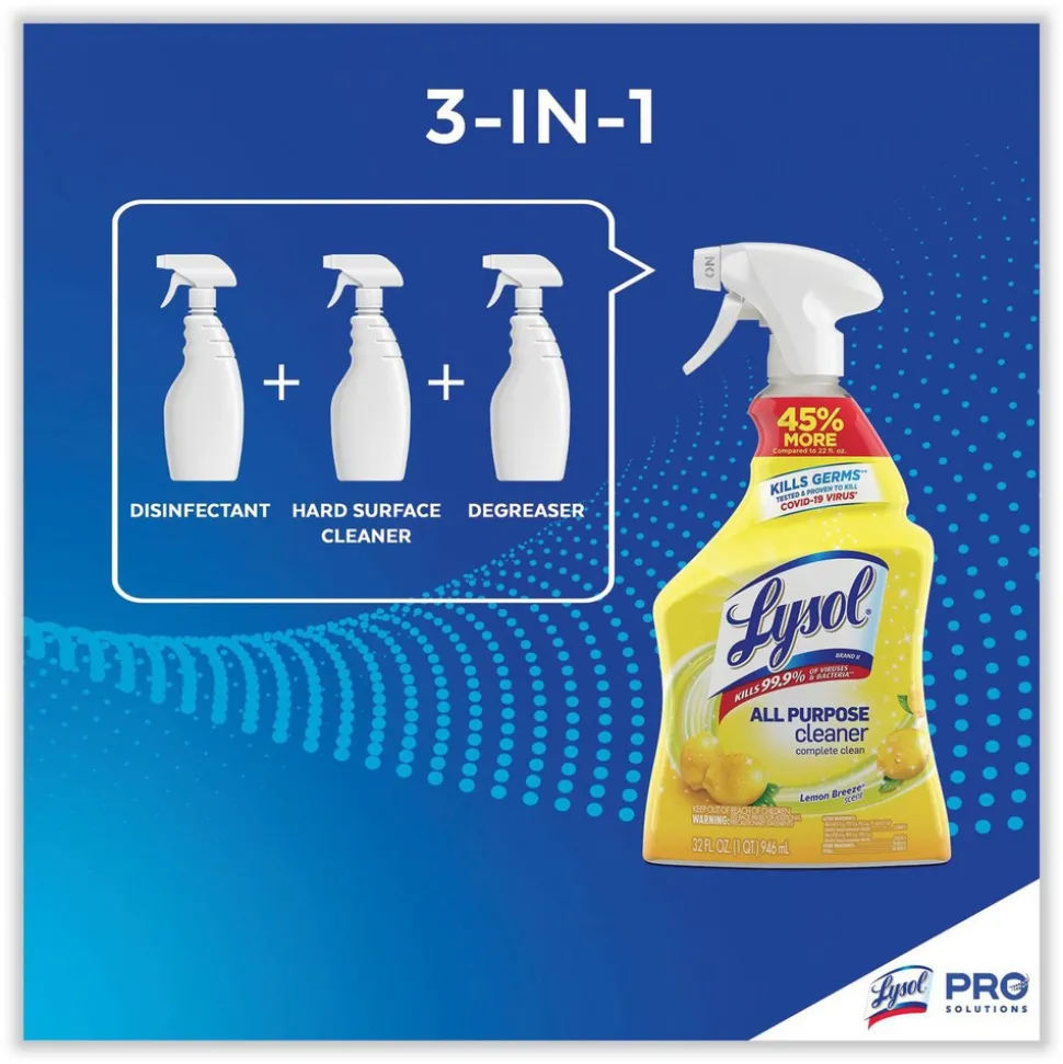 Lysol All-Purpose Cleaner: 32 oz Spray Bottle, Disinfectant