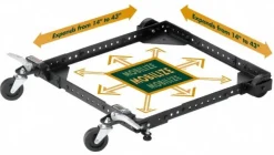 Machine Base Accessories: Product Type: Mobile Base; Maximum Length (Inch): 43; Maximum Depth (Inch): 43; Stand Load Capacity (Lb.): 400.00