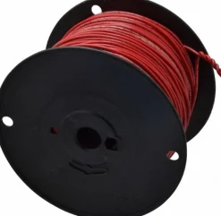 Machine Tool Wire: 18 AWG, Red, 500' Long, Polyvinylchloride, 0.108" OD
