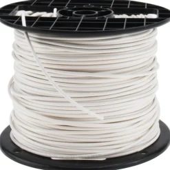 Machine Tool Wire: 16 AWG, White, 500' Long, Polyvinylchloride, 0.12" OD