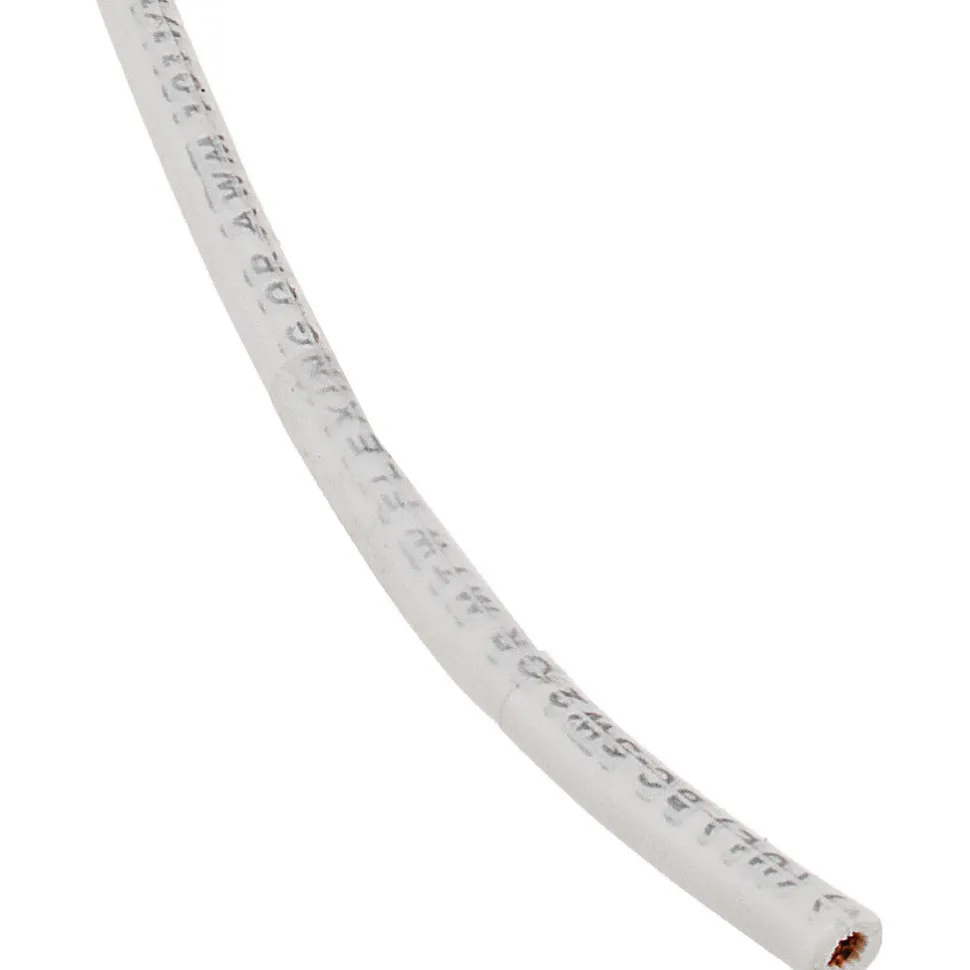Machine Tool Wire: 16 AWG, White, 500' Long, Polyvinylchloride, 0.12" OD