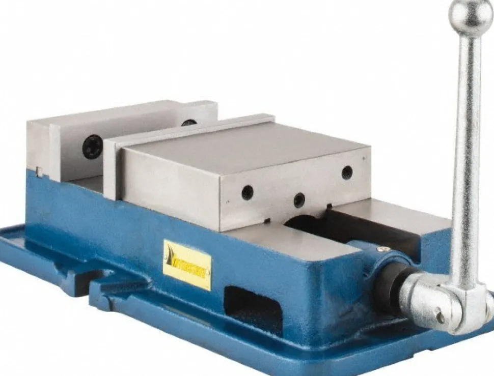 Machine Vise: Single-Station, 6.0000" Jaw Width, 5-29/32" Jaw Opening, Stationary Base, Precision