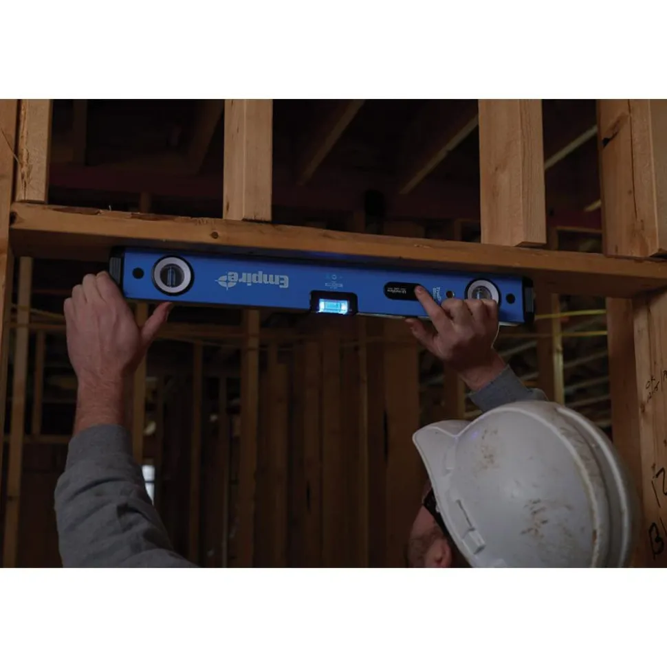 Magnetic 48" Long 3 Vial Box Beam Level