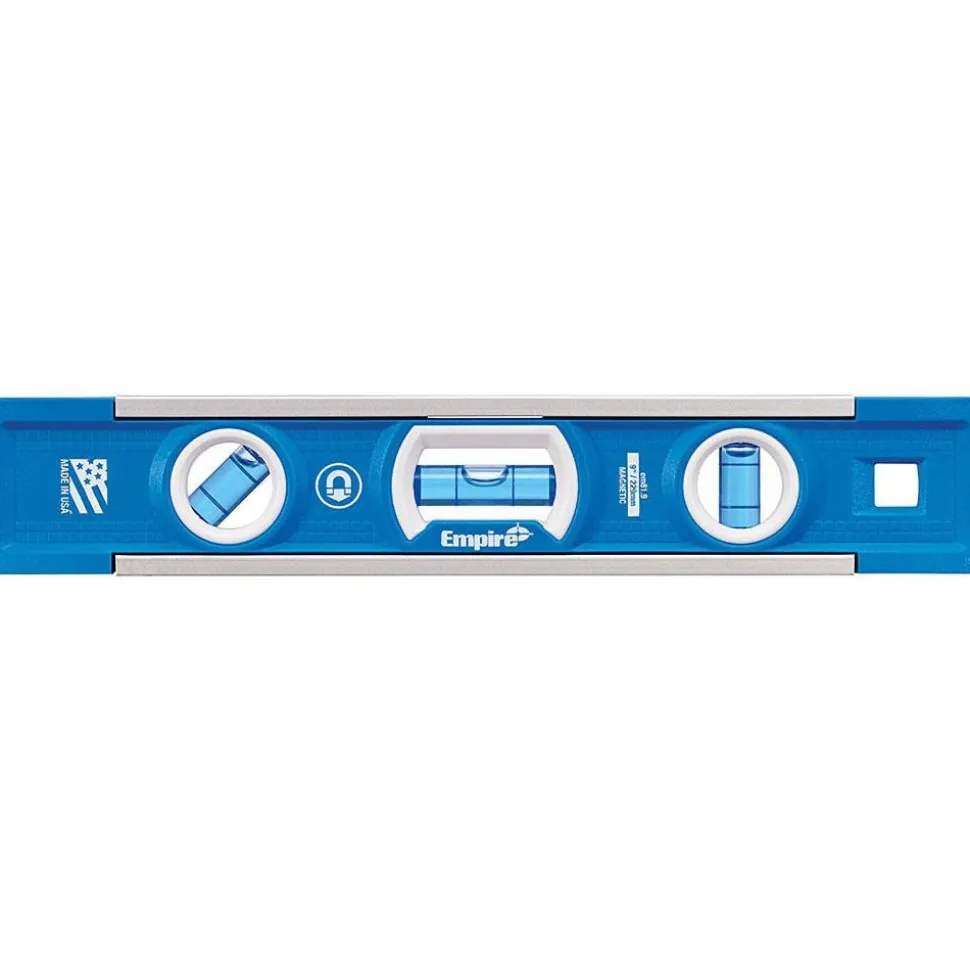 Magnetic 9" Long 3 Vial Torpedo Level