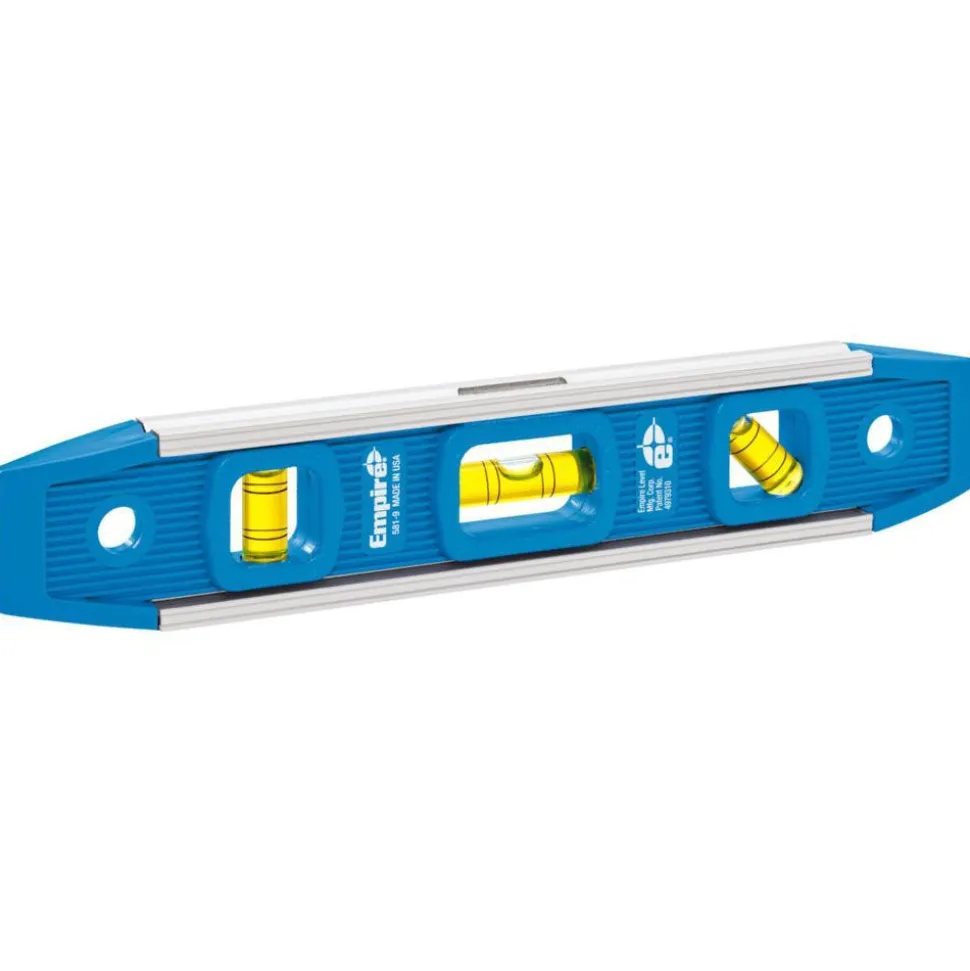 Magnetic 9" Long 3 Vial Torpedo Level