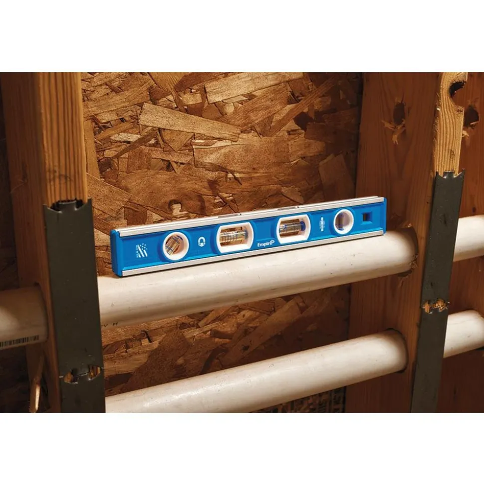 Magnetic 12" Long 4 Vial Torpedo Level
