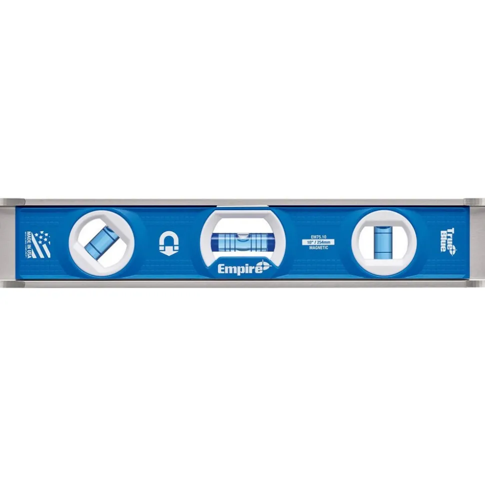 Magnetic 10" Long 3 Vial Torpedo Level