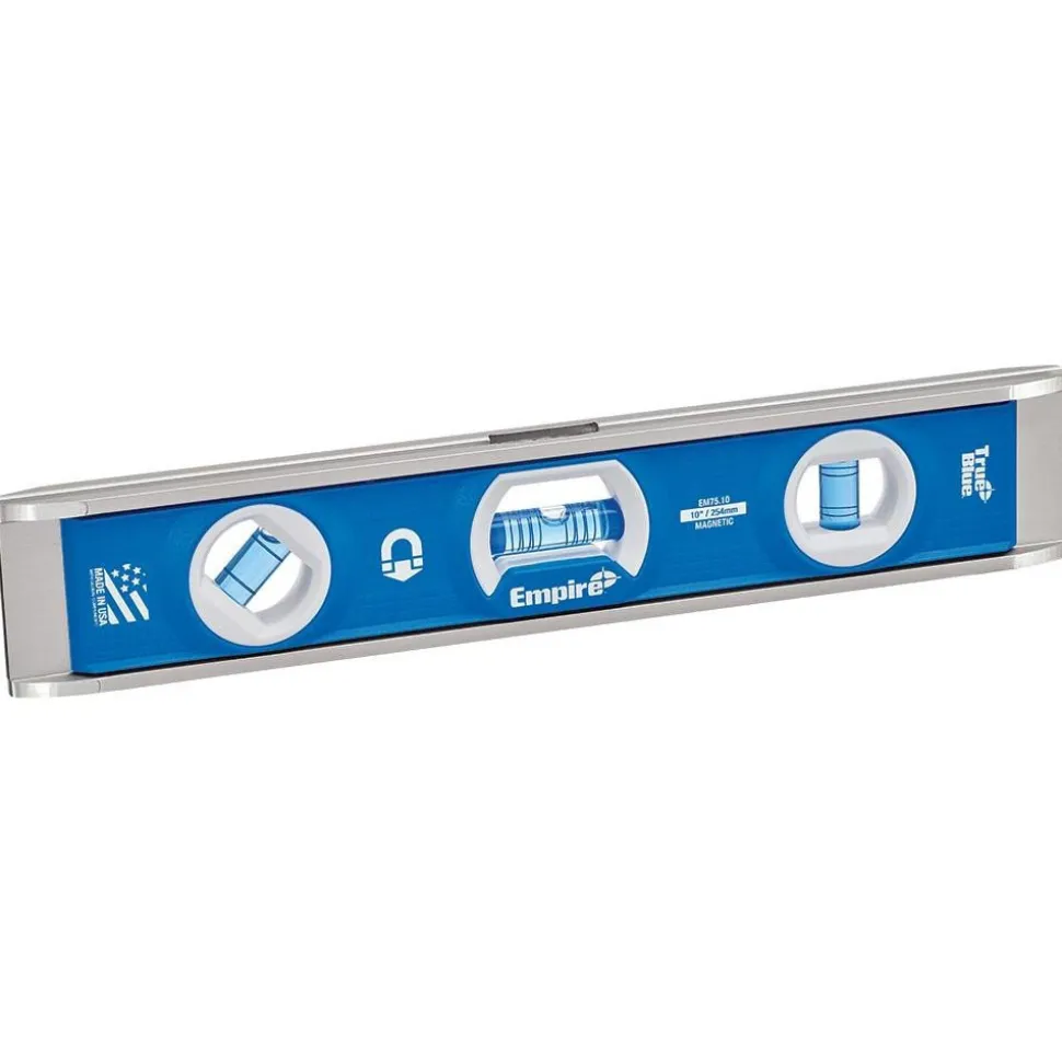 Magnetic 10" Long 3 Vial Torpedo Level