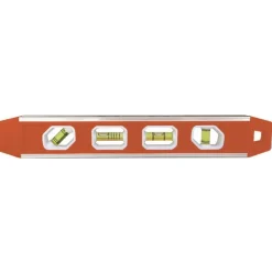 Magnetic 12" Long 4 Vial Torpedo Level