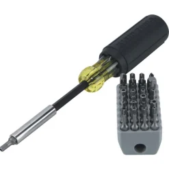 Magnetic Screwdriver with 32-Piece Tamperproof Bit Set