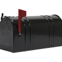 Mailboxes: Mount Type: Bracket; Lockable: No; Material: Galvanized Steel; Color: Black
