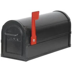 Mailboxes: Mount Type: Pedestal; Lockable: No; Material: Aluminum; Color: Black
