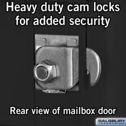Mailboxes: Mount Type: Surface; Lockable: Yes; Material: Aluminum; Color: Black