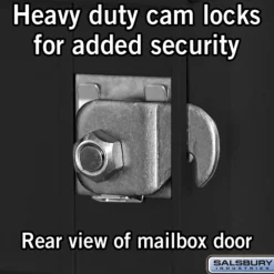 Mailboxes: Mount Type: Surface; Lockable: Yes; Material: Aluminum; Color: Black