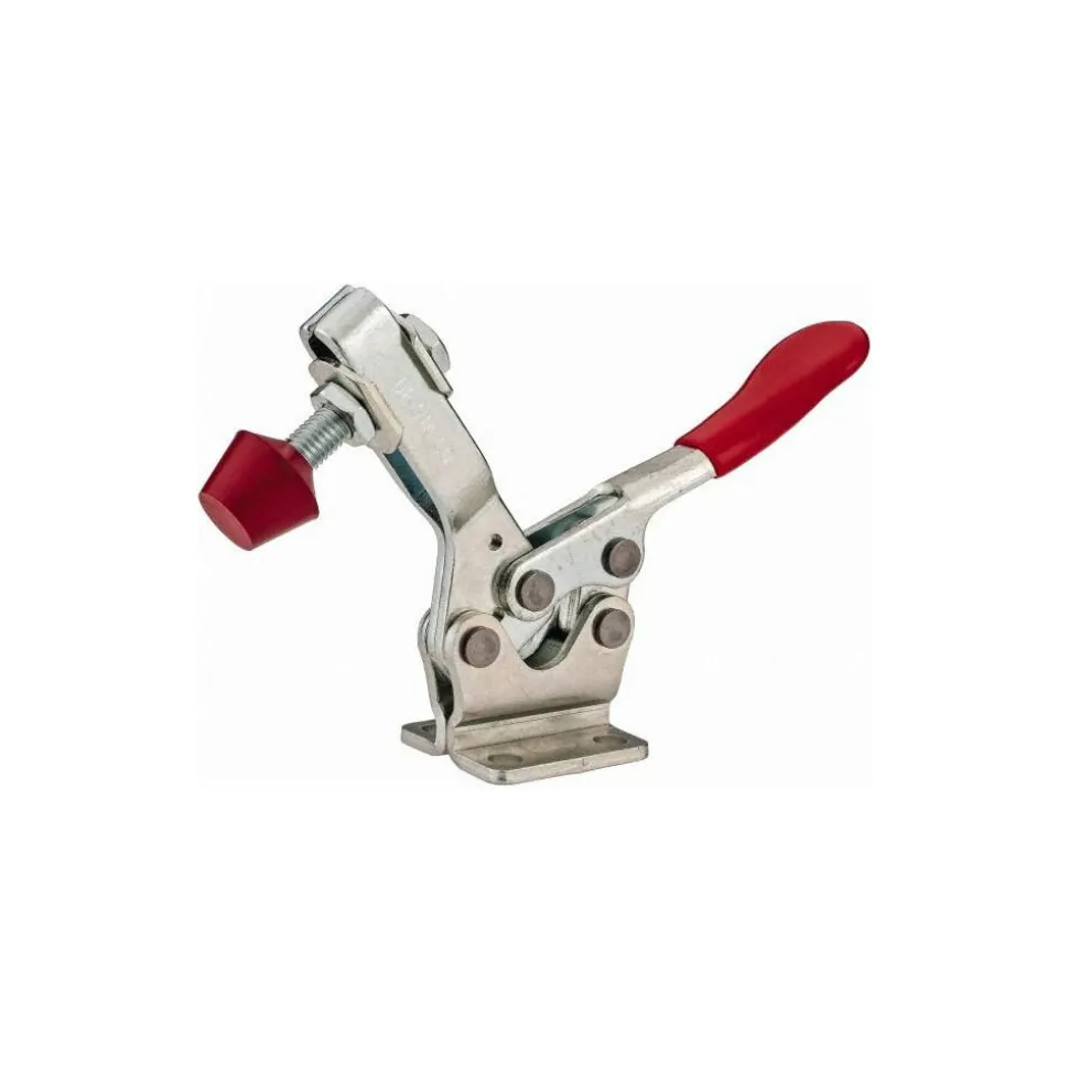 Manual Hold-Down Toggle Clamp: Horizontal, 500.00 lb Capacity, U-Bar, Flanged Base