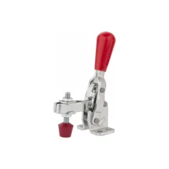 Manual Hold-Down Toggle Clamp: Vertical, 200.00 lb Capacity, U-Bar, Flanged Base