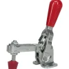 Manual Hold-Down Toggle Clamp: Vertical, 200.00 lb Capacity, U-Bar, Flanged Base