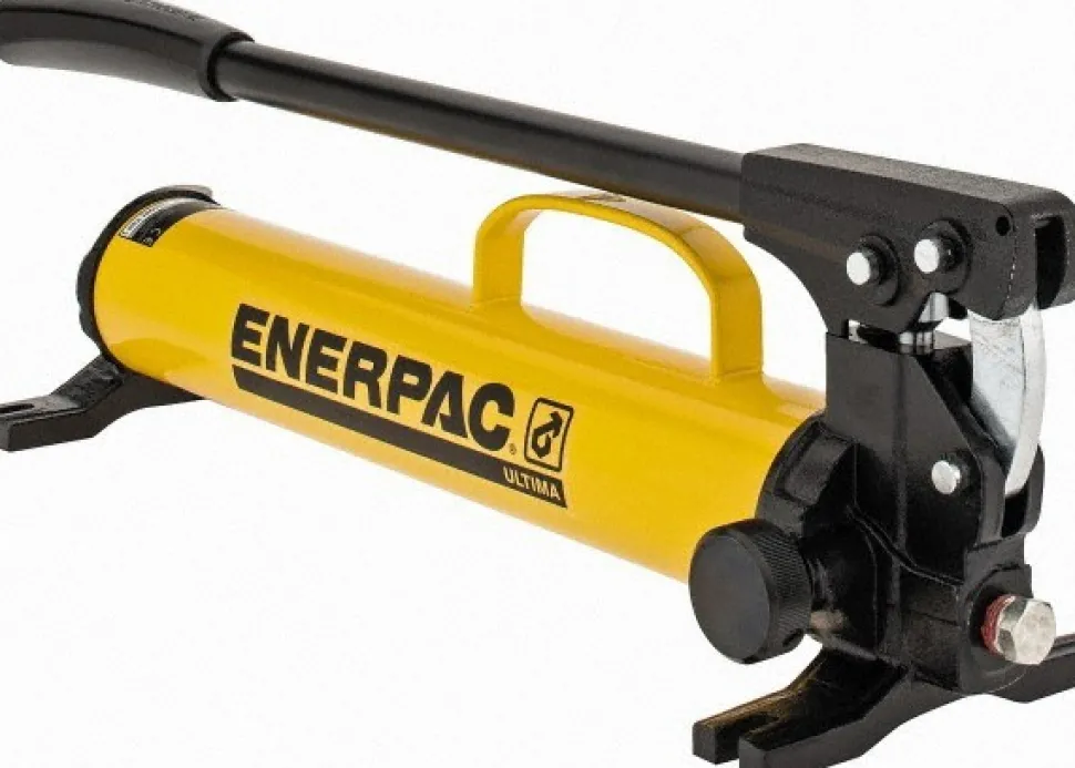 Manual Hydraulic Pump: 1 Stage, 0.5" Piston Dia, Steel Pump