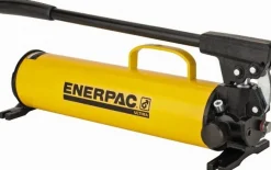Manual Hydraulic Pump: 2 Stage, 1.125" Piston Dia, Steel Pump