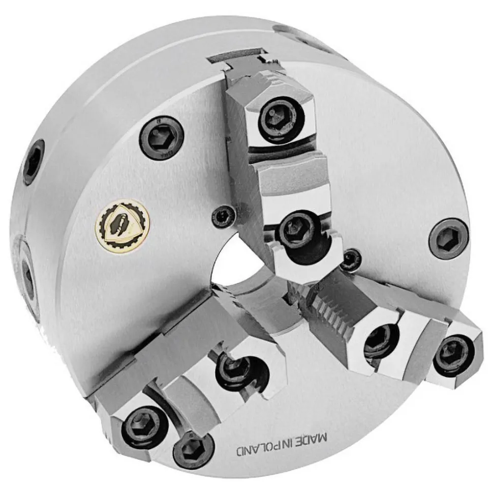 Manual Lathe Chuck: 8", 3 Jaw, Self-Centering