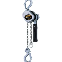 Manual Mini Lever Hoist: 1000 lb Capacity, 10' Max Lift