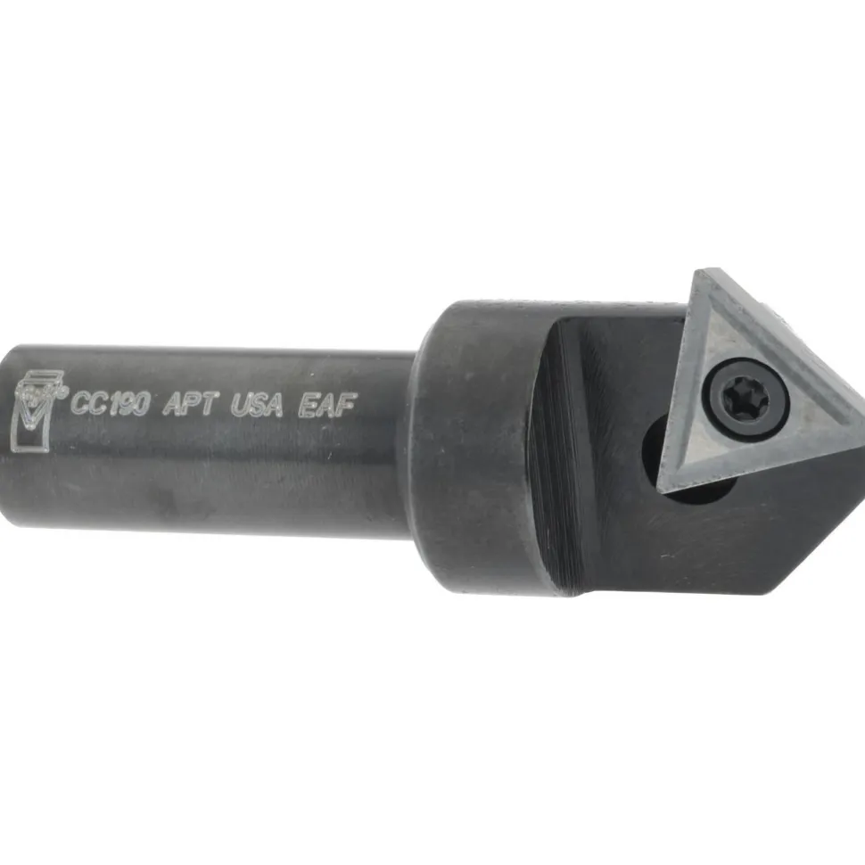 3/4" Max Dia, 1/2" Shank Dia, 90° Included Angle, Indexable Countersink