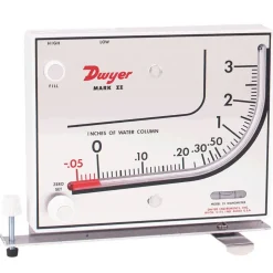 10 Max psi, 3% Accuracy, Plastic Manometer
