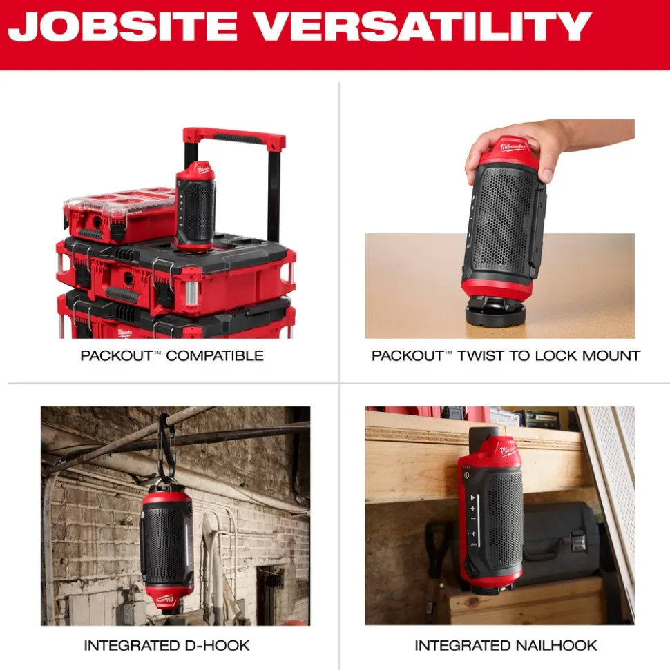 M12™ Bluetooth® Jobsite Speaker w/ PACKOUT™ Compatibility