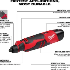 M12™ Brushless Rotary Tool Kit