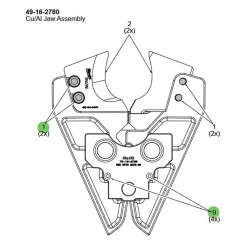 750 MCM Cu / 1000 MCM Al Cable Cutting Jaw