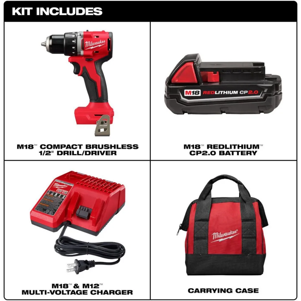 M18™ Compact Brushless 1/2" Drill/ Driver Kit