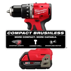 M18™ Compact Brushless 1/2" Hammer Drill/Driver Kit