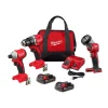 M18™ Compact Brushless 2-Tool Combo Kit, Compact Brushless 1/2" Drill/ Driver & Compact Brushless 1/4" Hex Impact Driver