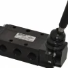 Mechanically Operated Valve: 4-Way & 2-Position, Lever-Manual Return Actuator, 1/4" Inlet, 1/4" Outlet, 2 Position