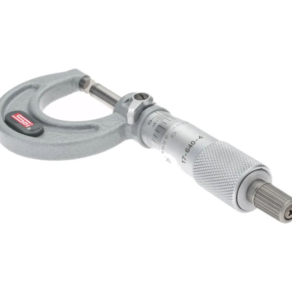 Mechanical Outside Micrometer: 1" Range, 0.0001" Graduation
